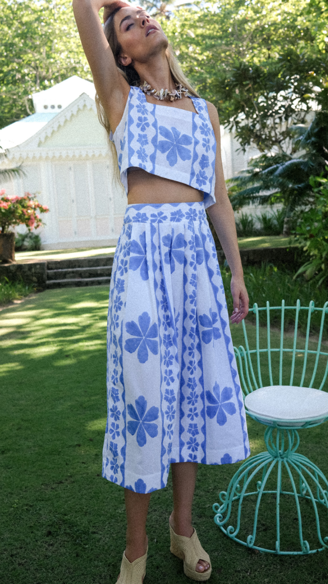 Carsyn Skirt - Sea Dahlia