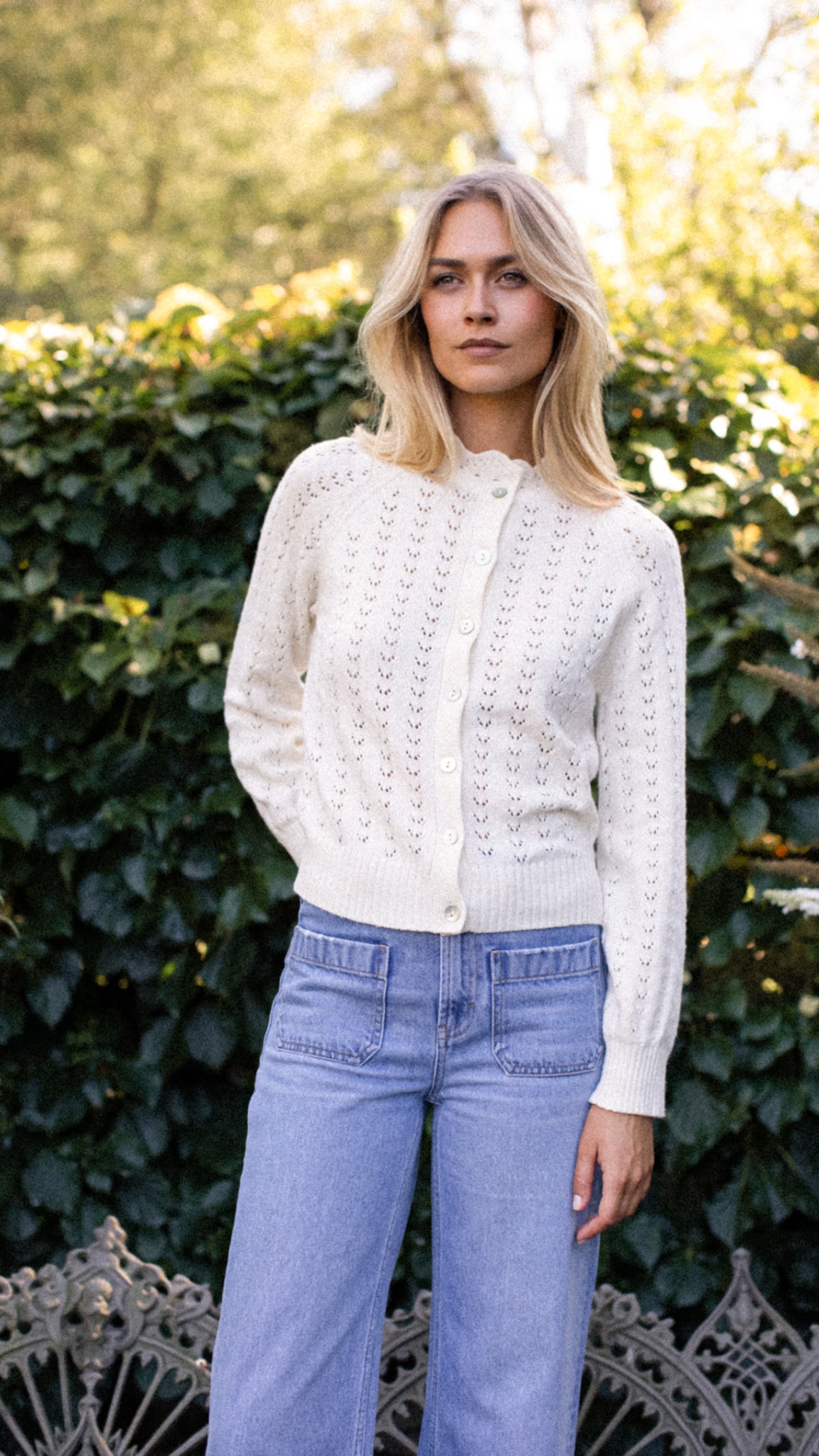 Lucy Cardigan - Ivory – Marea by Liz Joy