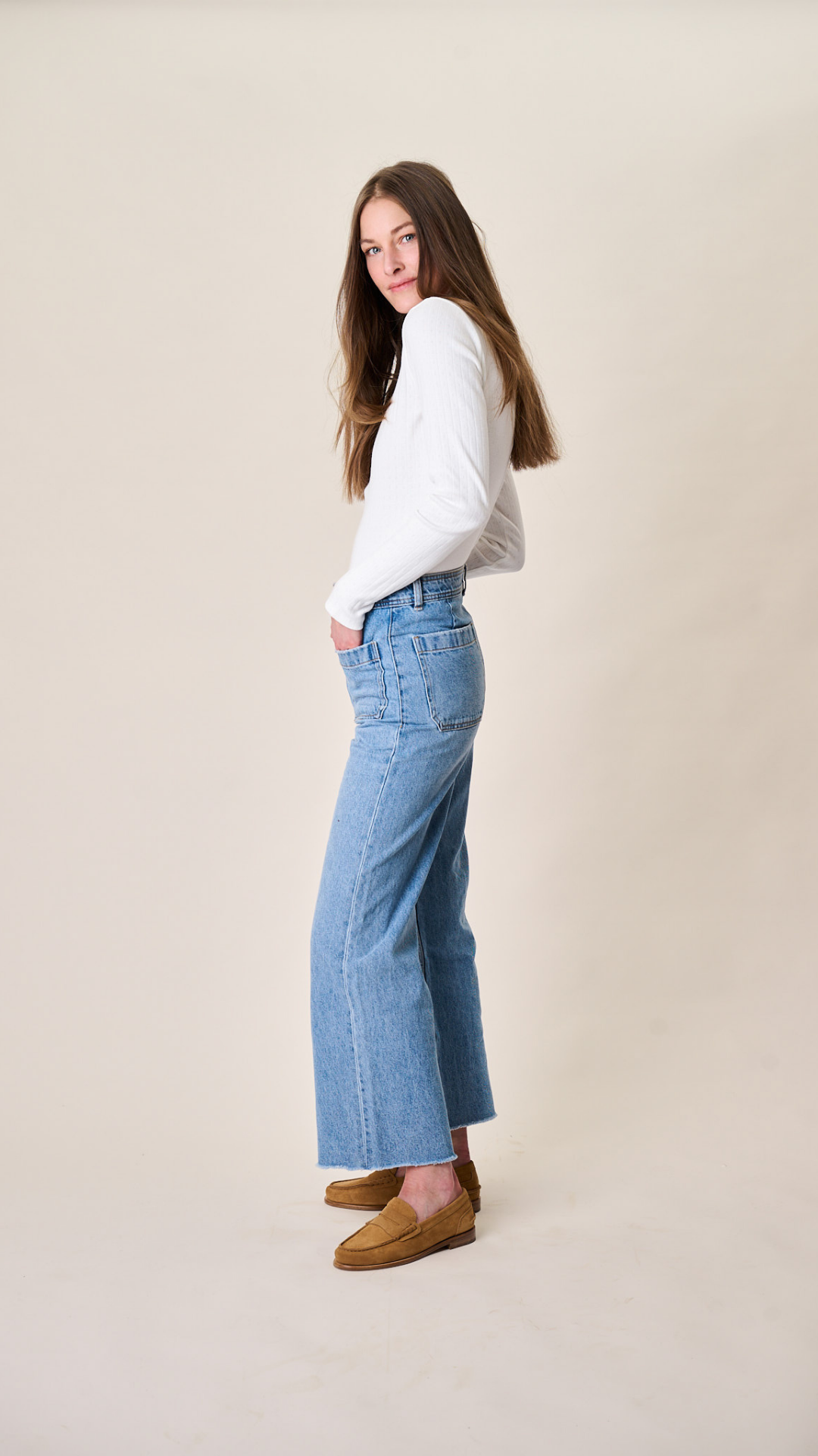 Haven High Rise Wide Leg Jean - Fairfield Wash
