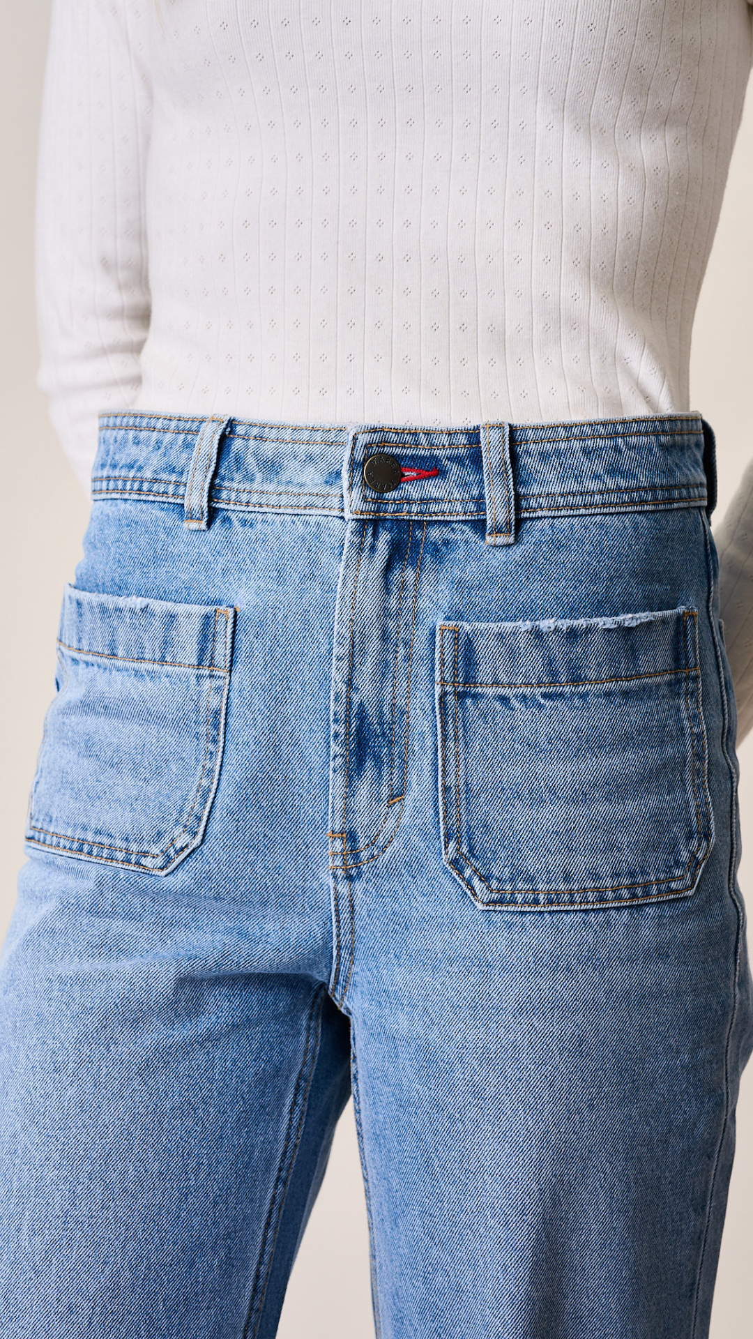 Haven High Rise Wide Leg Jean - Fairfield Wash