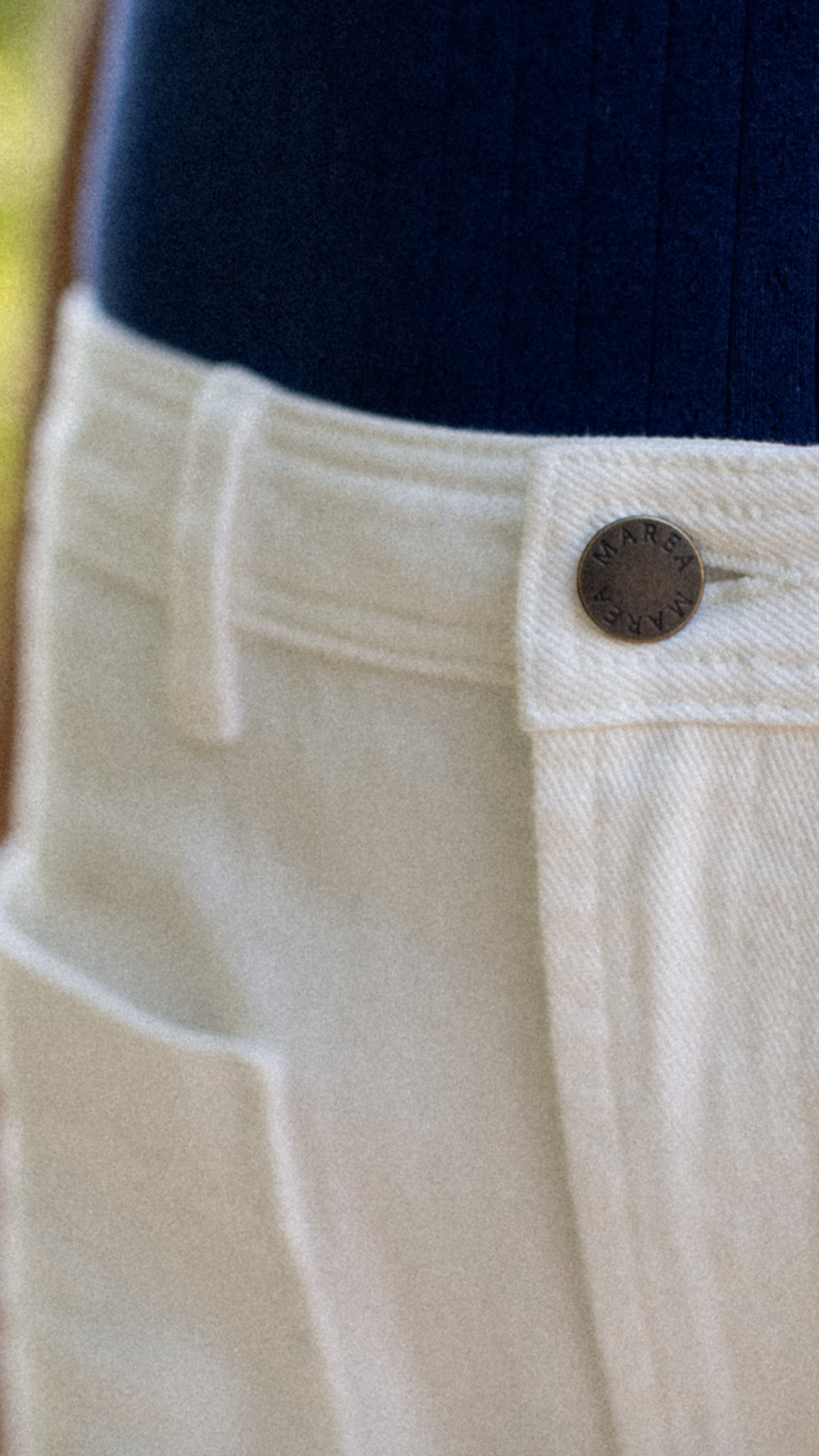 Haven High Rise Wide Leg Jean - White