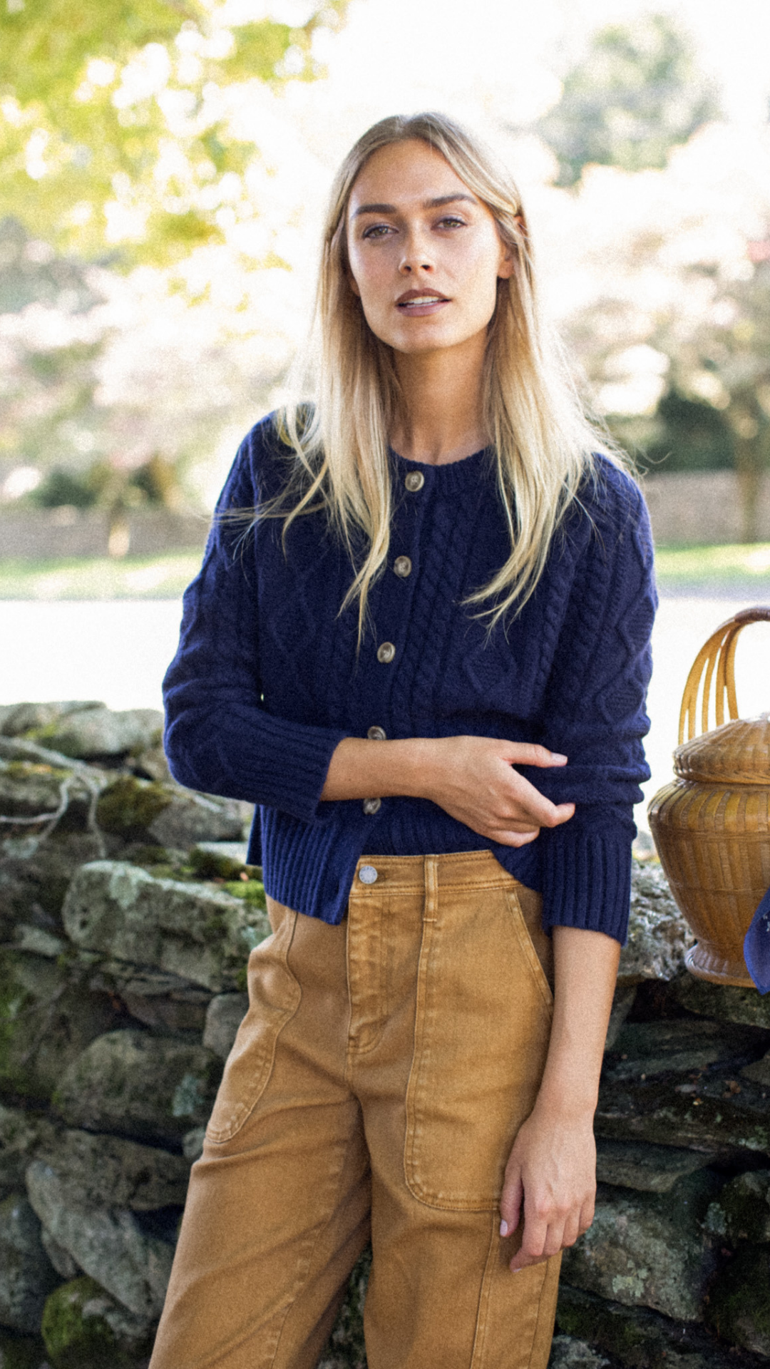 Francis Cable Knit Cardigan - Navy – Marea by Liz Joy Francis Cable Knit Cardigan - Navy – Marea by Liz Joy
