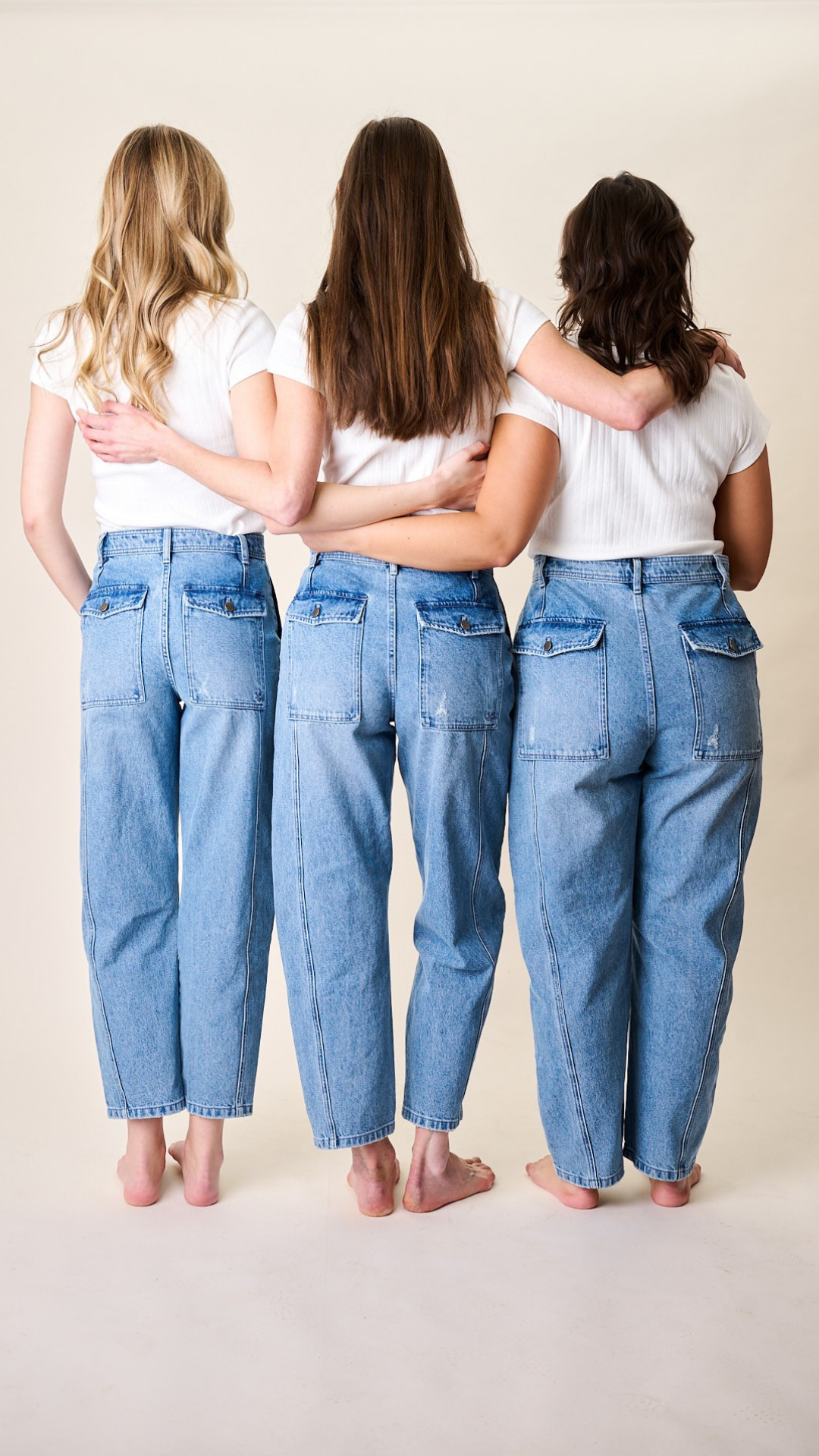 Meade High Rise Barrel Jean - Mill Plain Wash