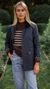 Waxed Barn Jacket - Navy