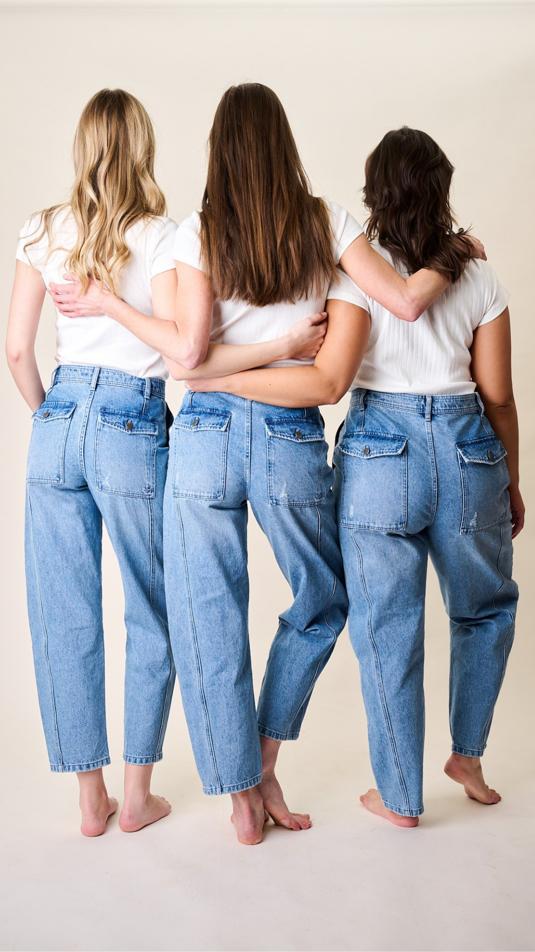 Meade High Rise Barrel Jean - Mill Plain Wash