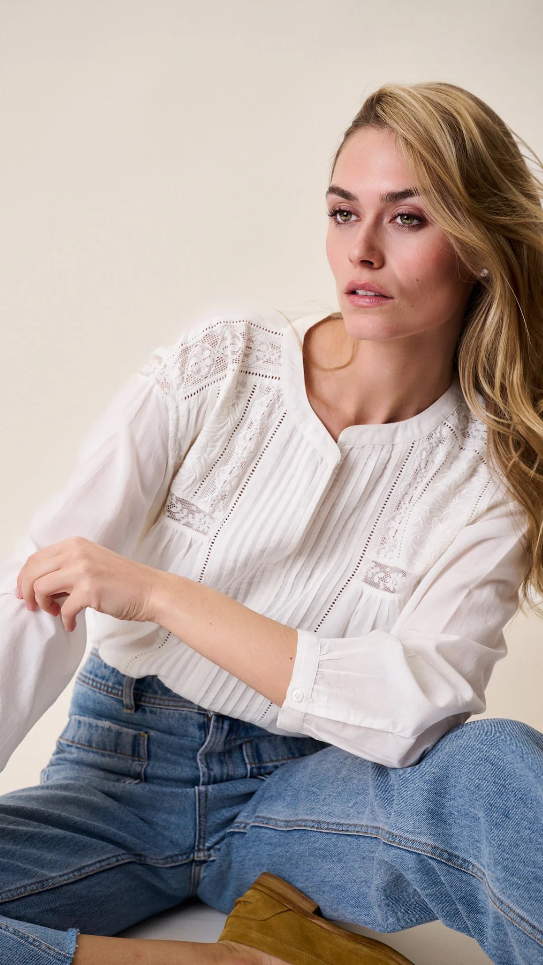 Daisy Top - White – Marea by Liz Joy
