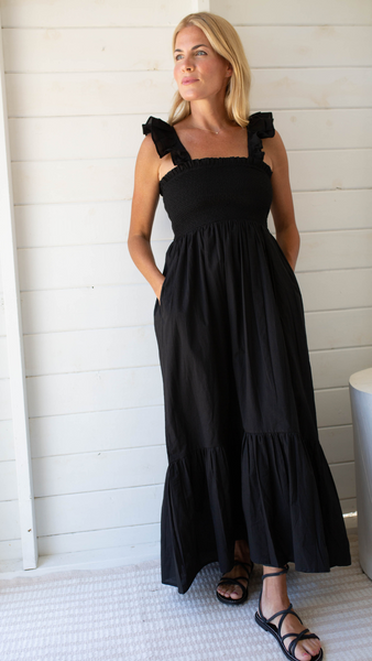 ワンピース andmary Sophia frill set dress black ANDMARY】Sophia frill set dress