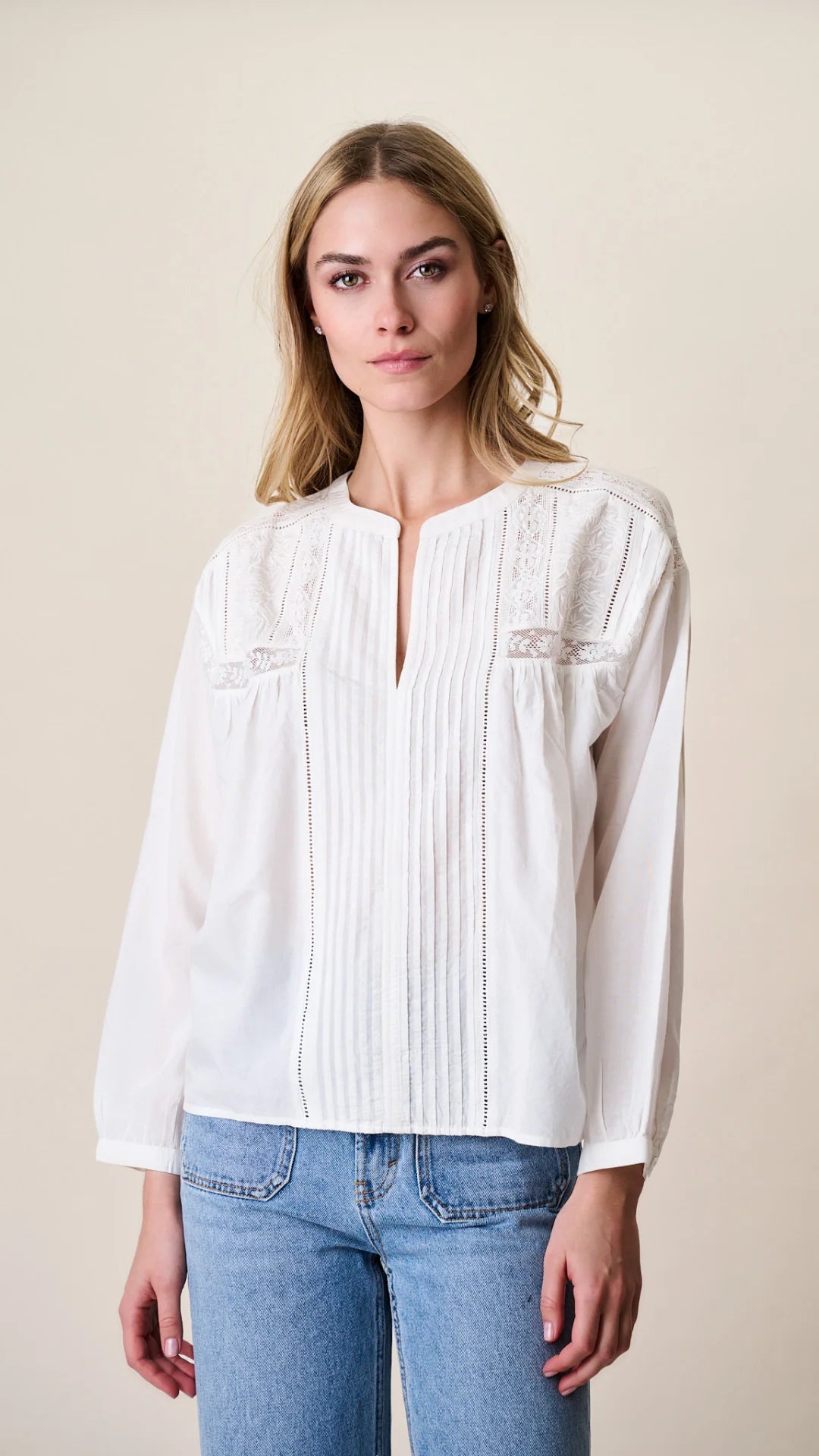 【完売品】Gajess ガジェス Marguerite Blouse Daisy Top - White – Marea by Liz Joy