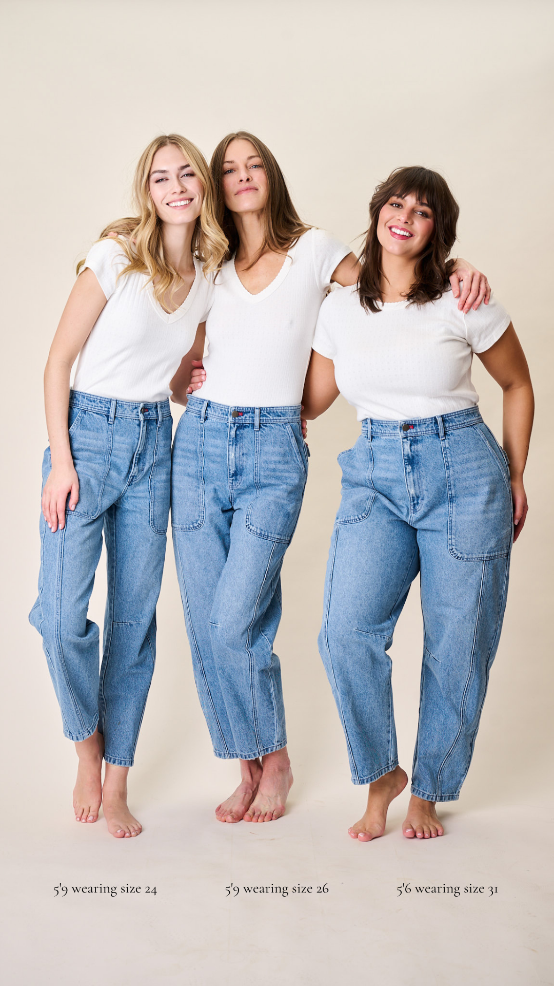 Meade High Rise Barrel Jean - Mill Plain Wash