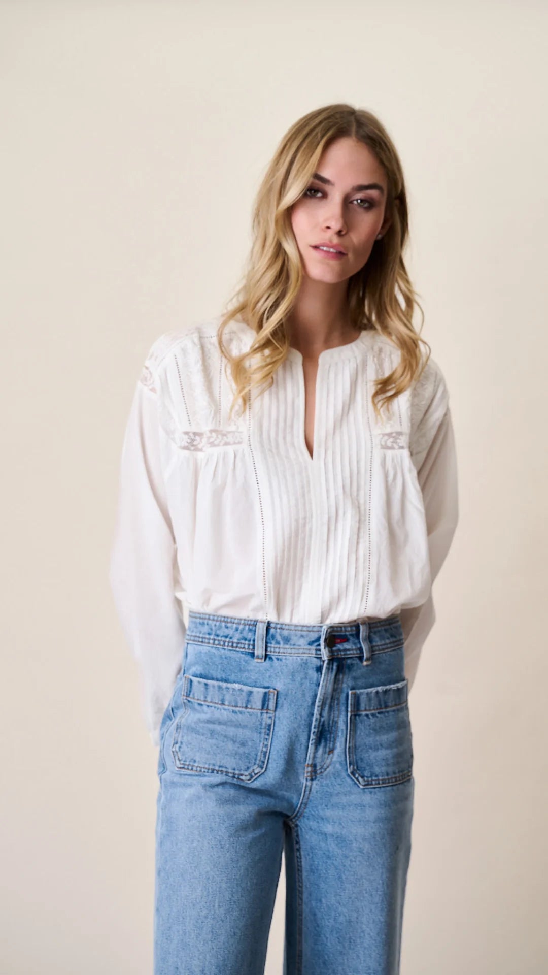 Daisy Top - White – Marea by Liz Joy