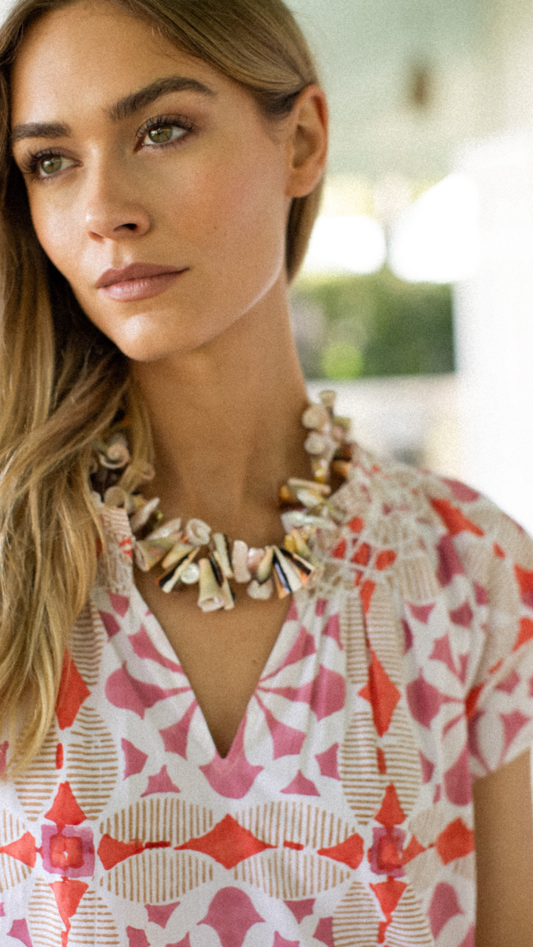 Cecelia Shortie Dress - Pink Cafe Tile