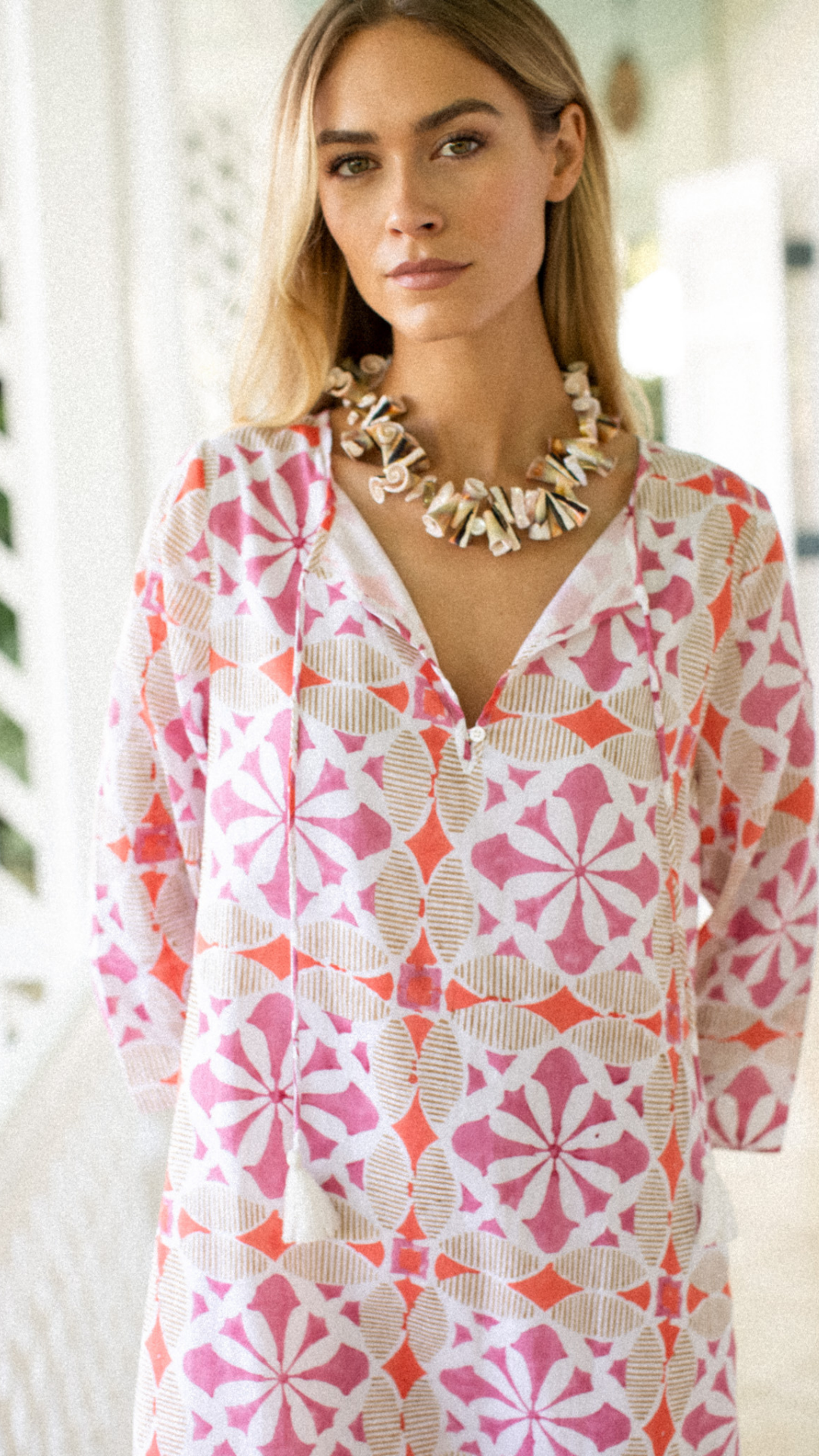 Marea Tunic - Pink Cafe Tile