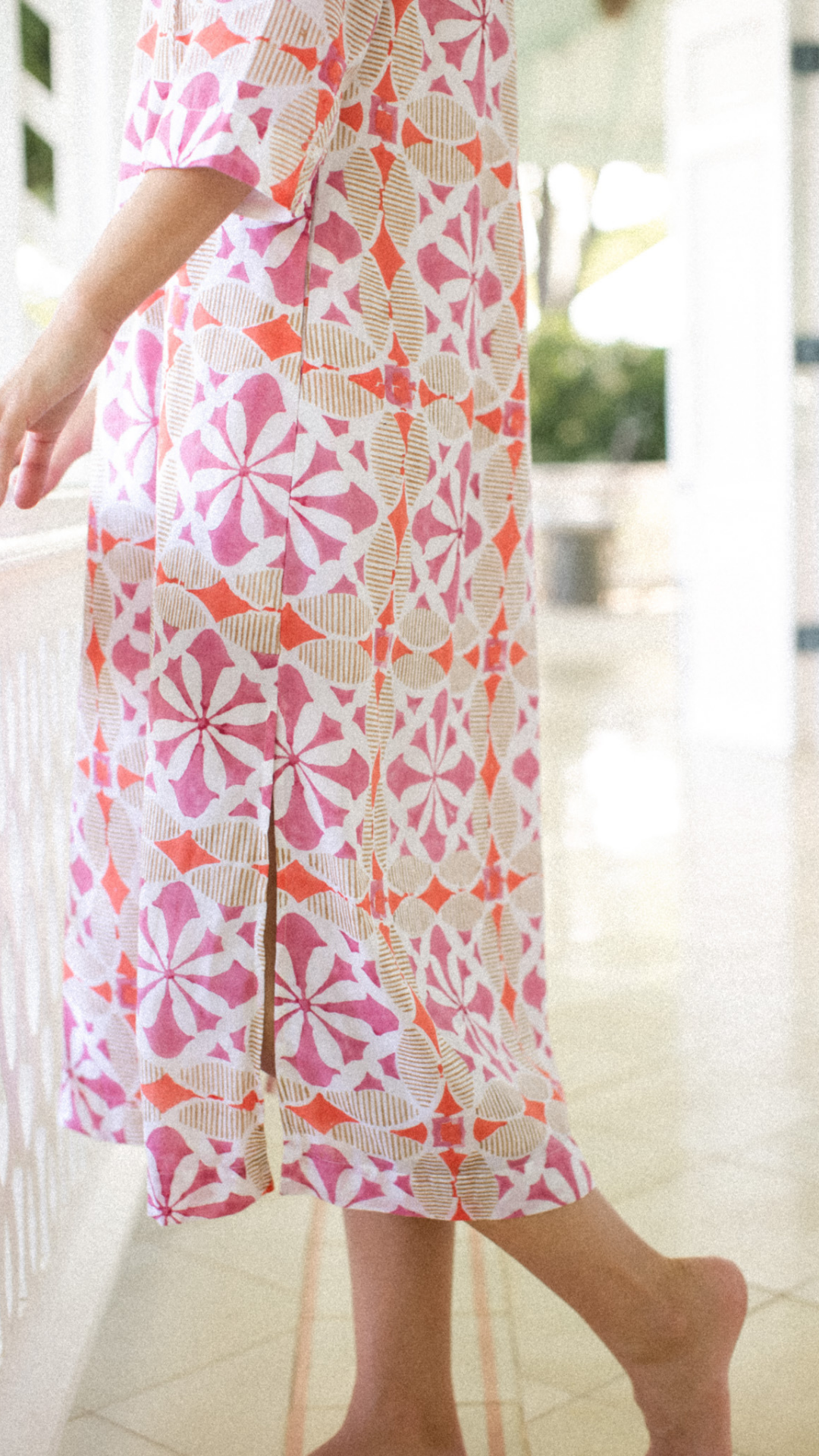 Marea Tunic - Pink Cafe Tile
