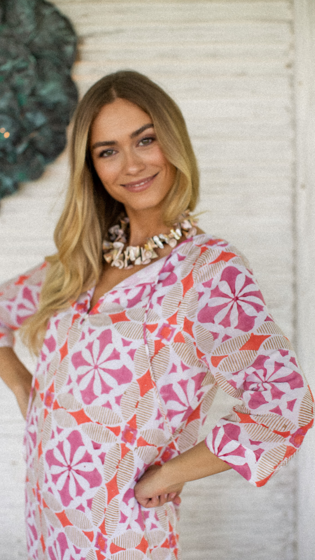 Marea Tunic - Pink Cafe Tile