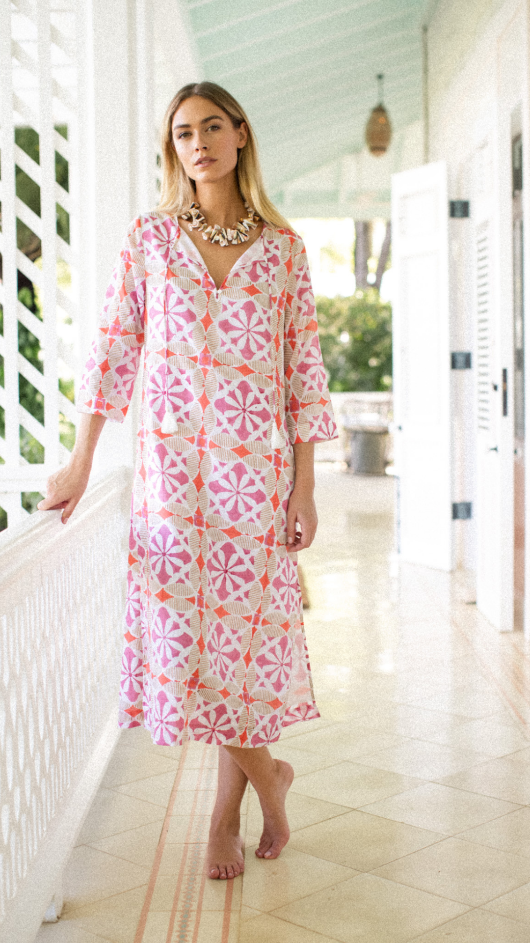 Marea Tunic - Pink Cafe Tile