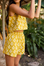 Ava Shorts - Chartreuse Daffodil
