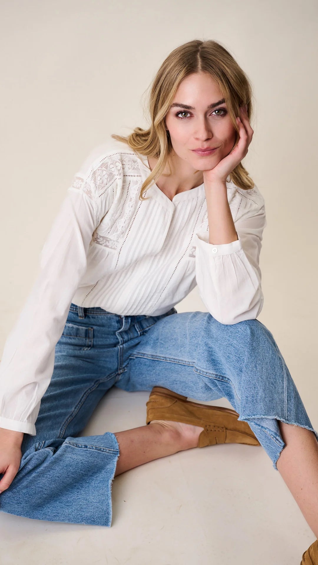 Daisy Top - White – Marea by Liz Joy