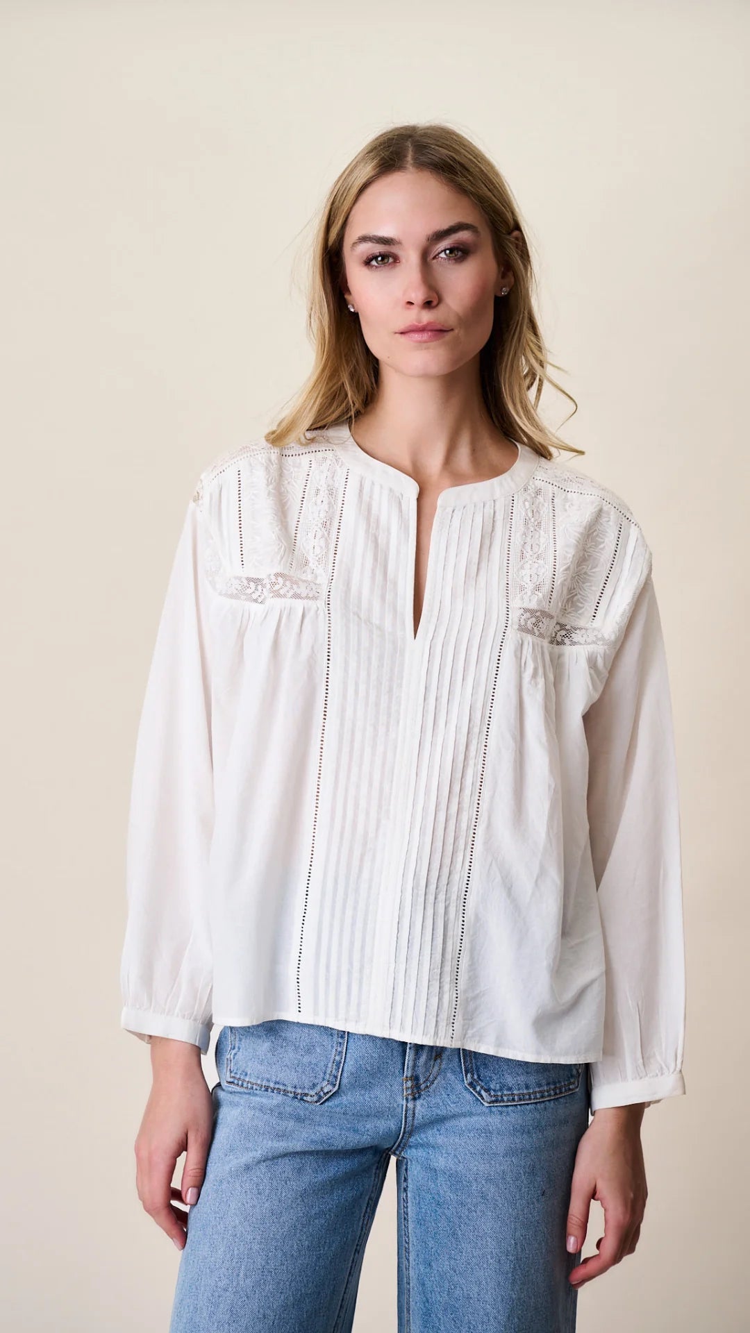 Daisy Top - White – Marea by Liz Joy