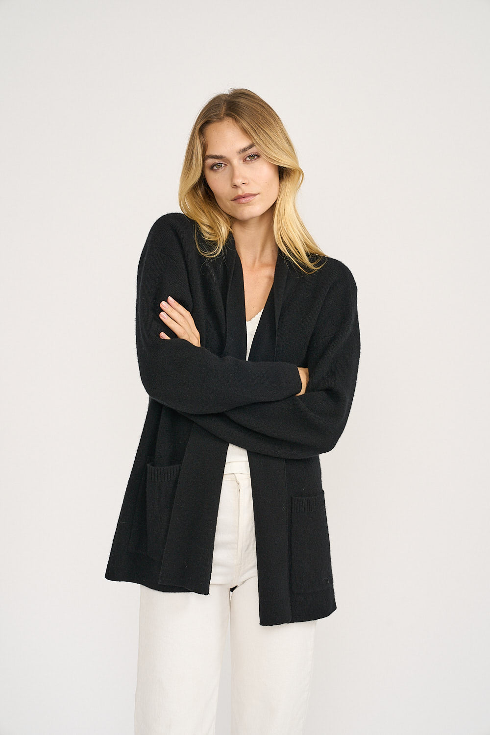 Eliza Cashmere Wrap - Black