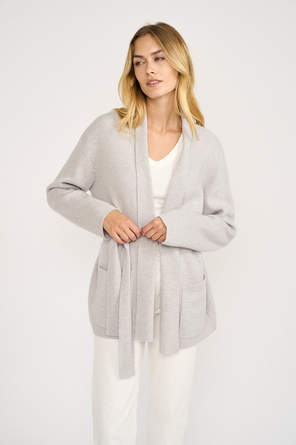 Eliza Cashmere Wrap - Grey