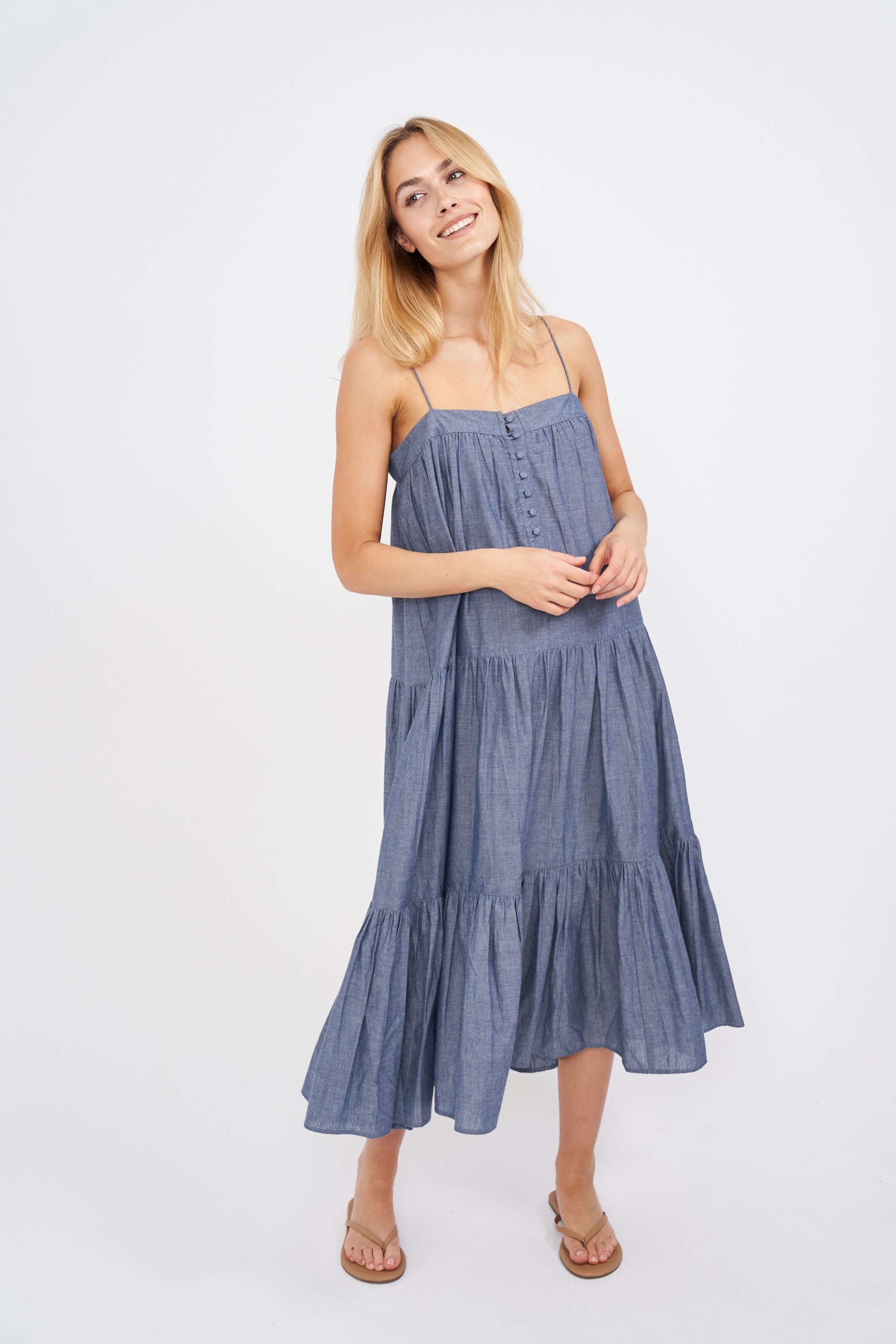 Camille Dress - Chambray