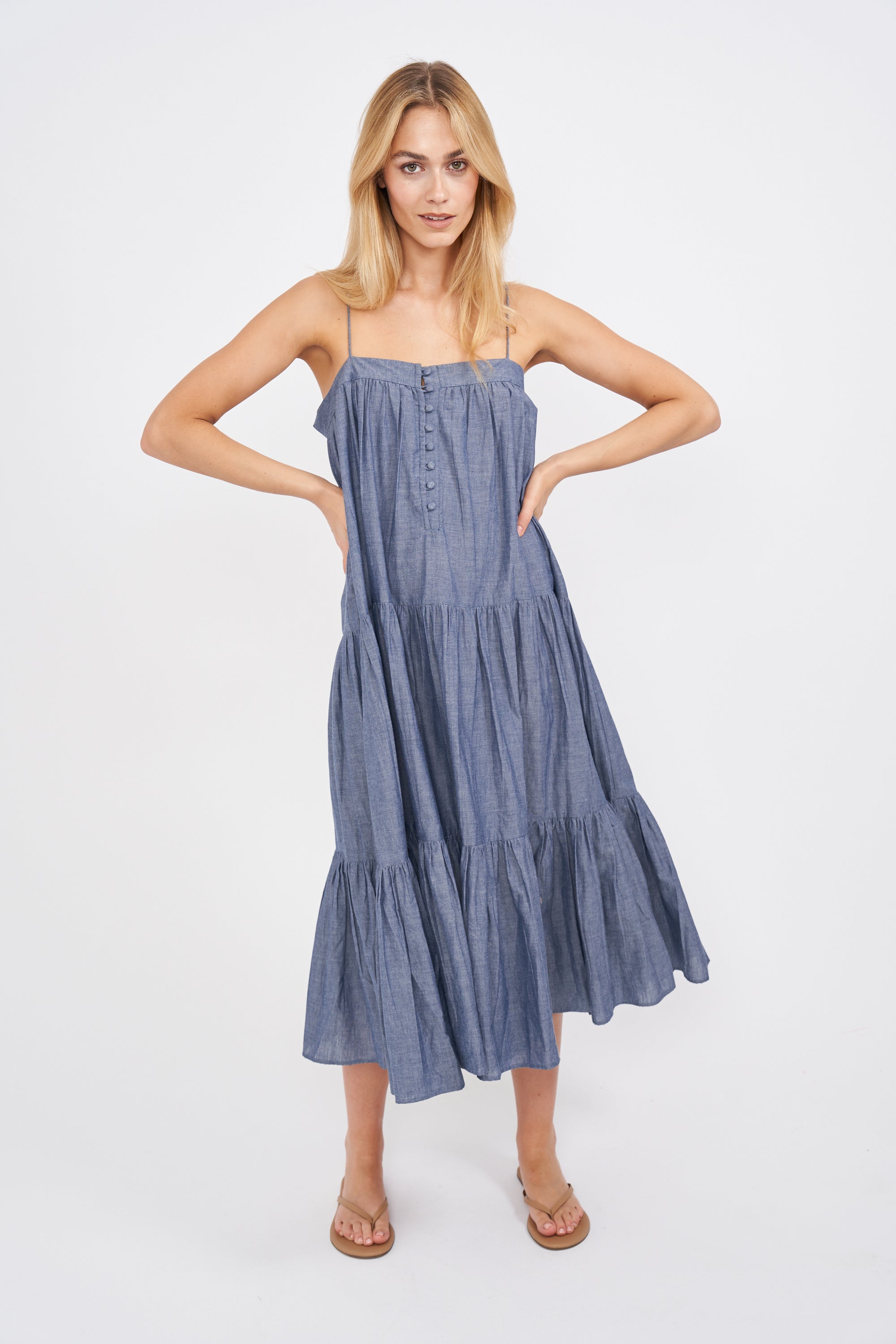 Camille Dress - Chambray