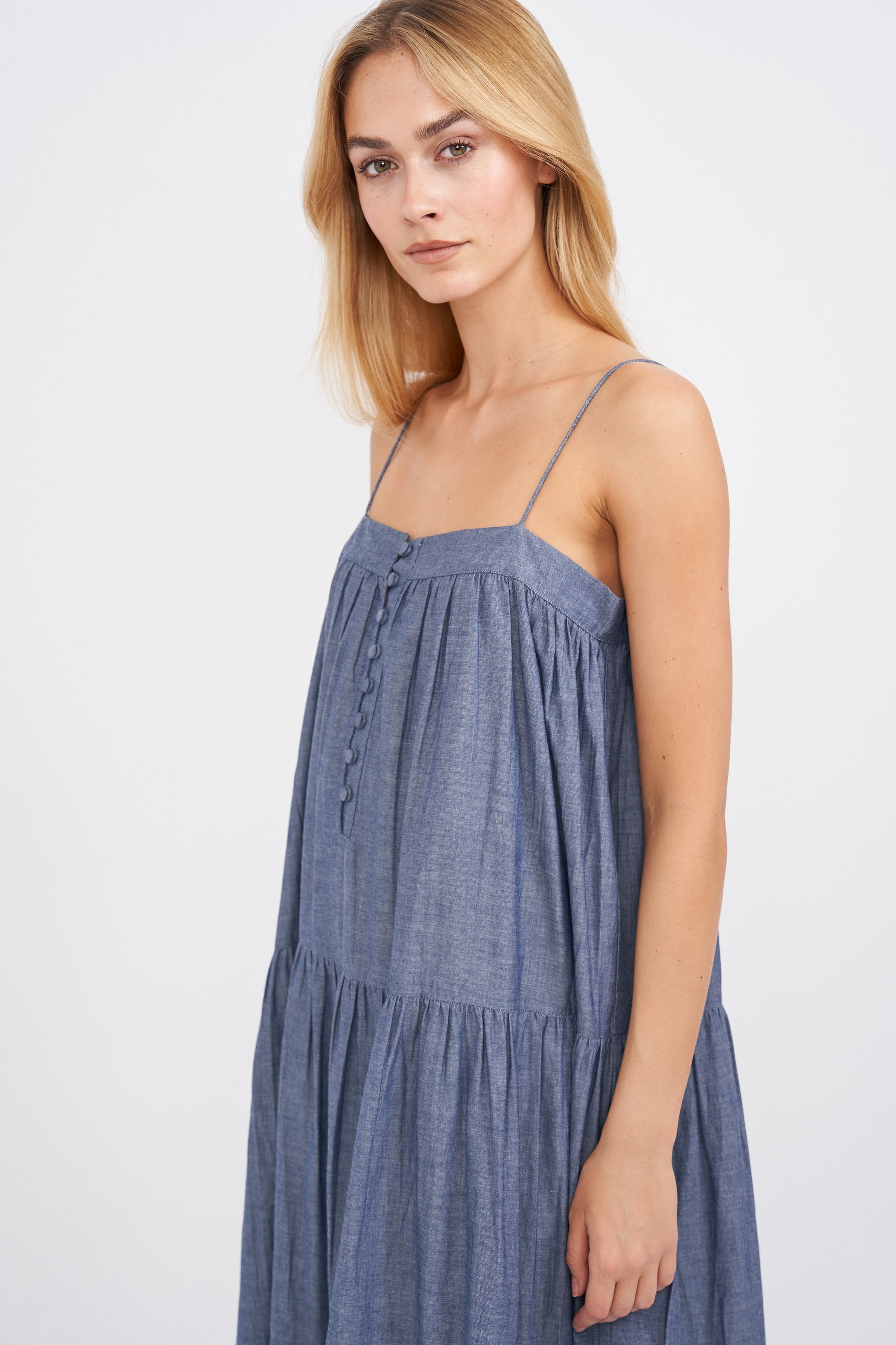 Camille Dress - Chambray