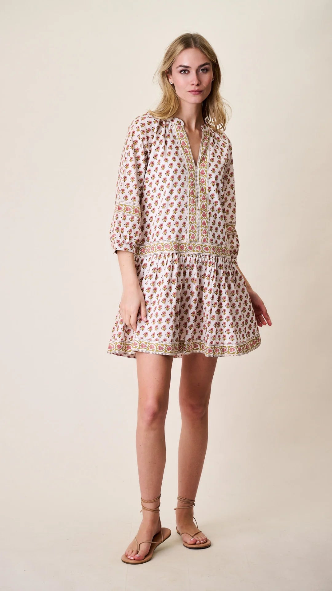 Jeanine Dress - Faded Rose Daisy
