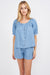 Ava Shorts - Washed Chambray