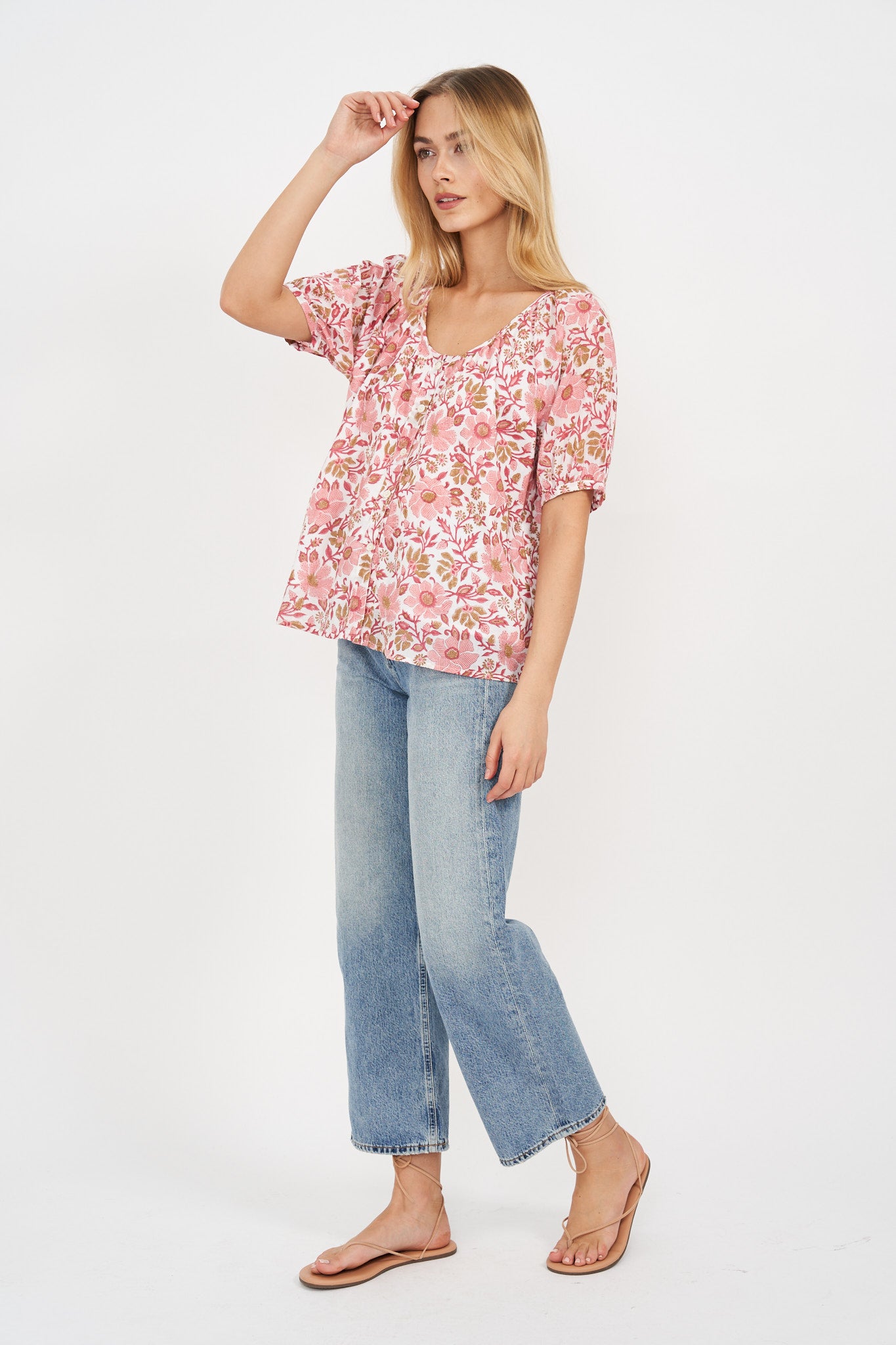 Everly Top - Shell Orsay Floral