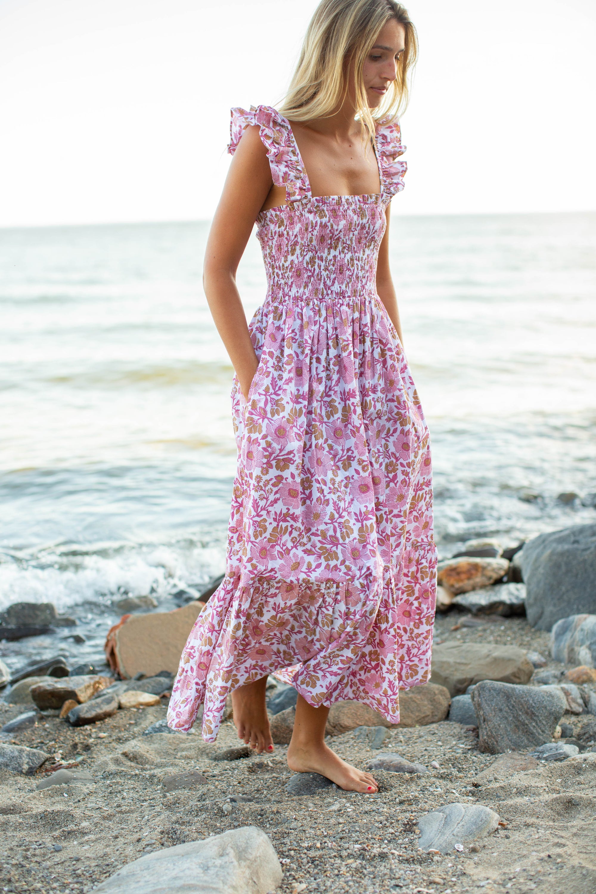 Sasco Dress - Shell Orsay Floral