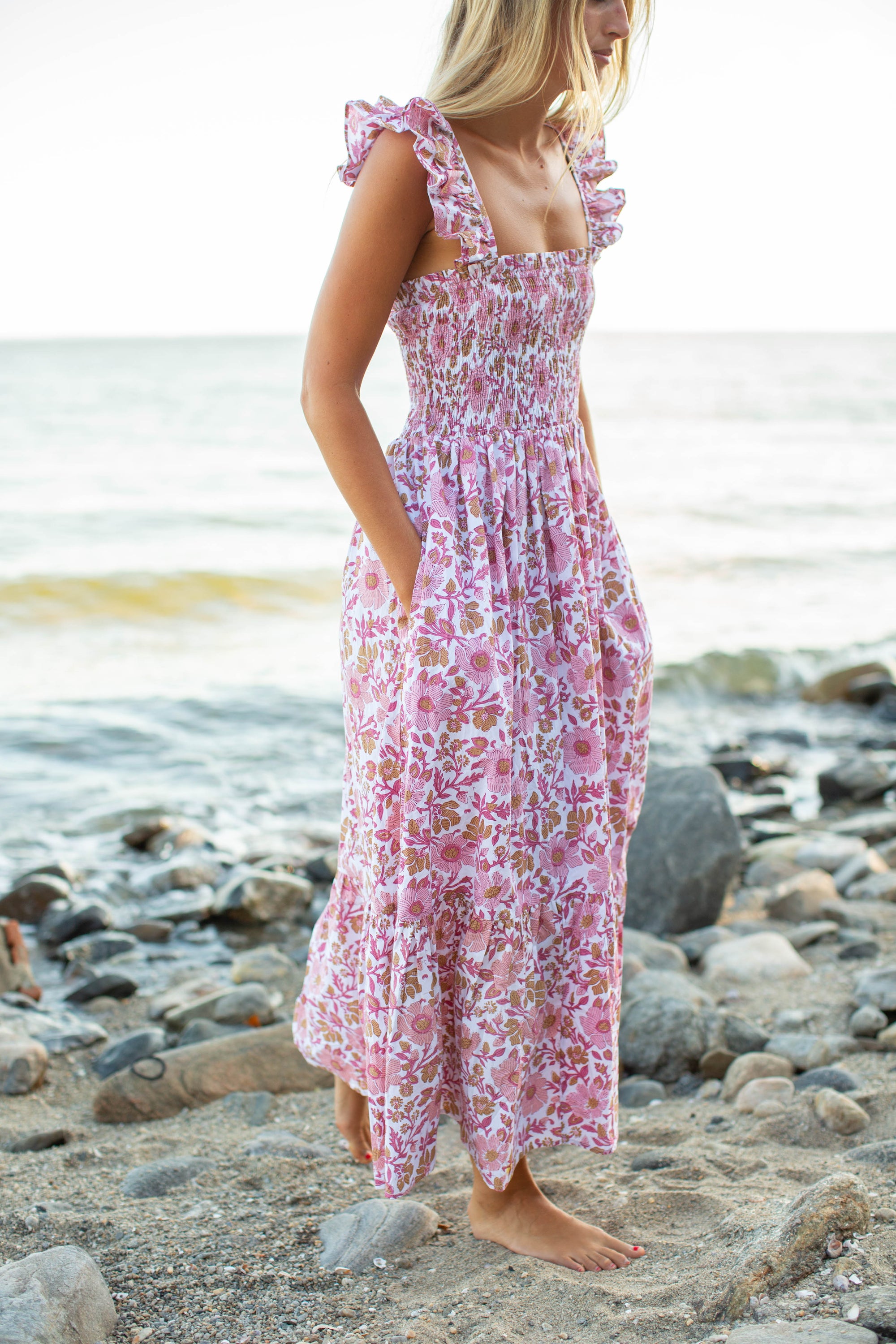 Sasco Dress - Shell Orsay Floral