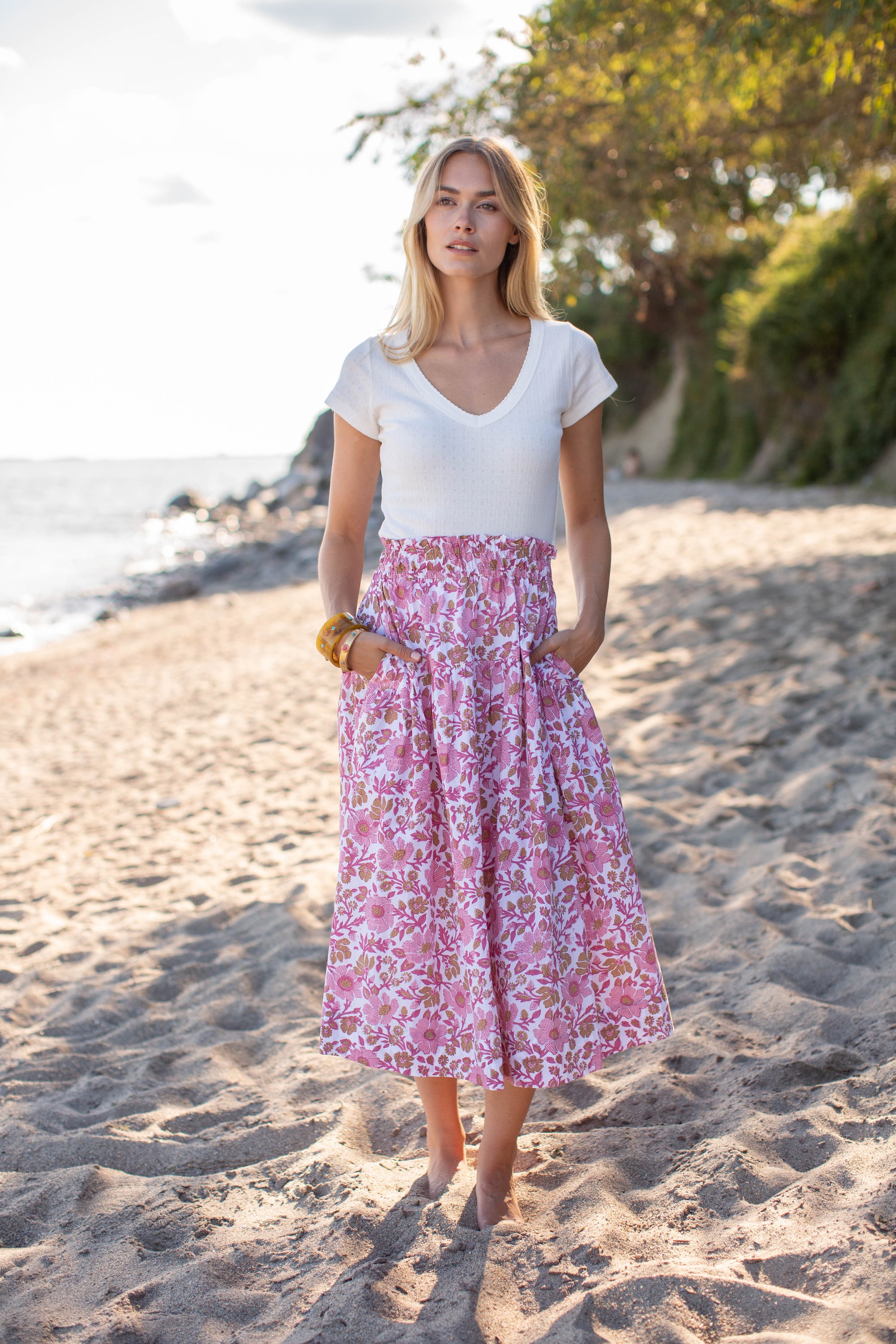 Louisa Skirt - Shell Orsay Floral