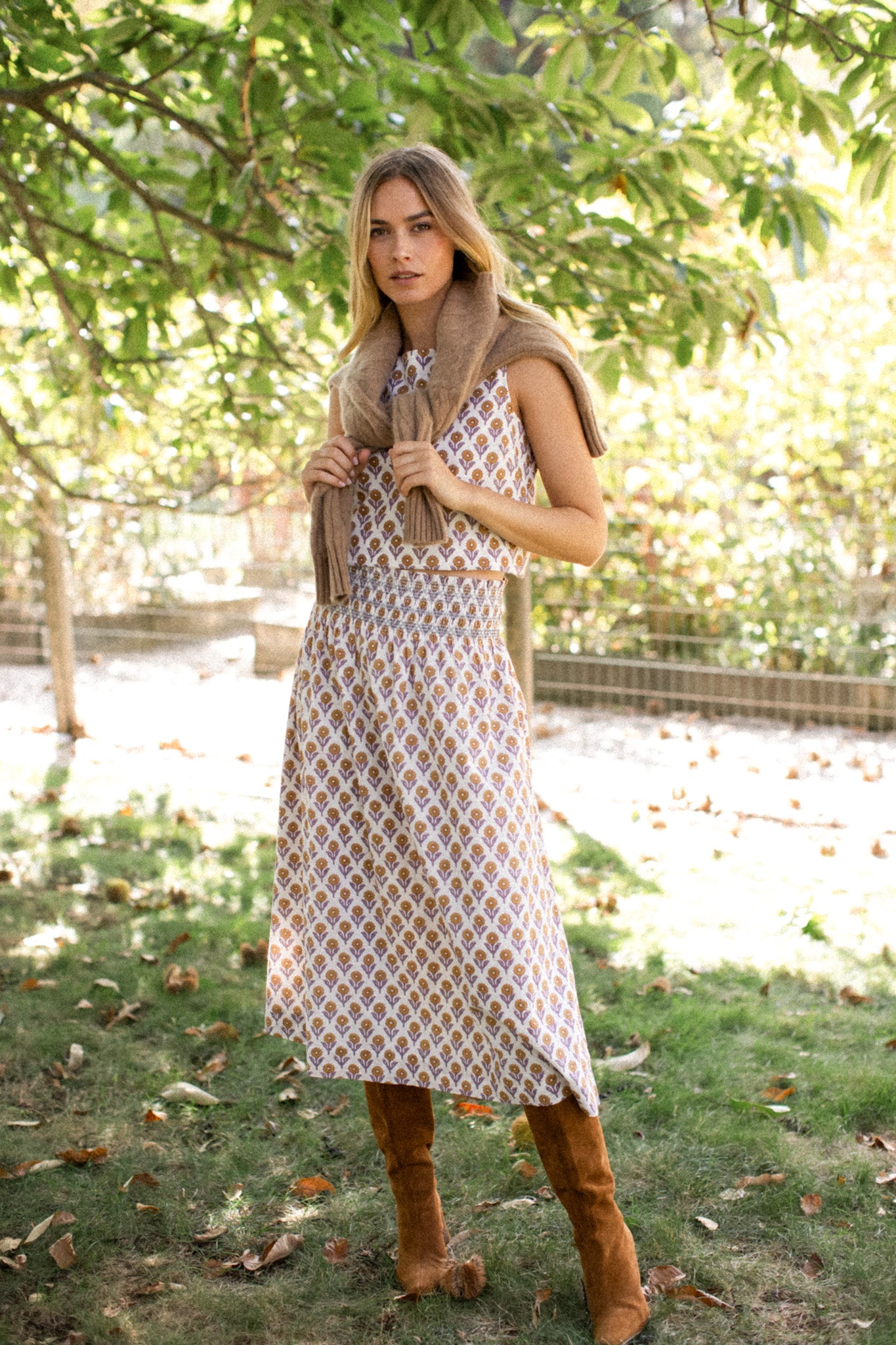 Sandra Skirt - Tinsel Sunflower