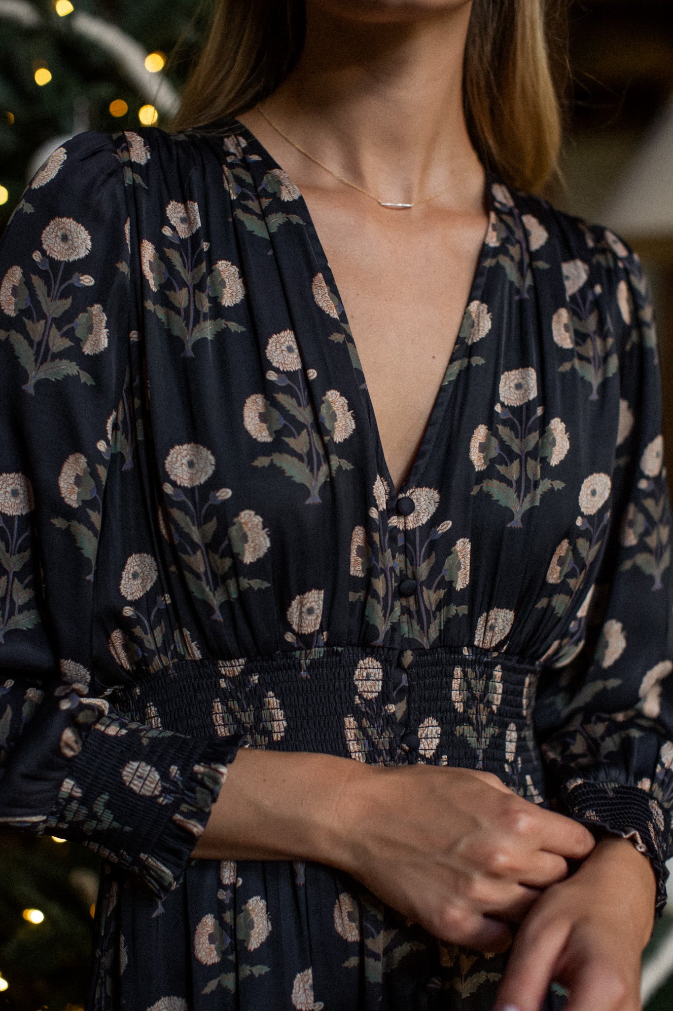 Francesca Dress - Black Zinnia