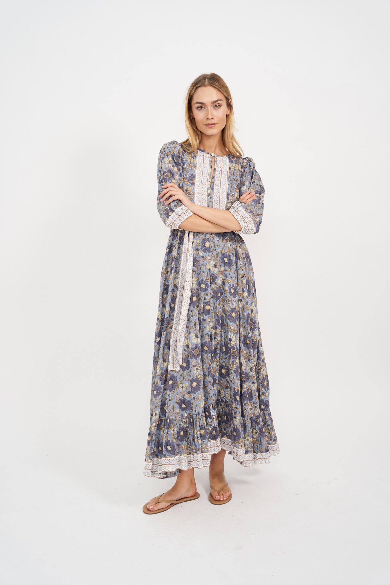 House Dress - Orsay Floral Blue Indigo