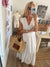 Fiona Dress - White Demi Eyelet