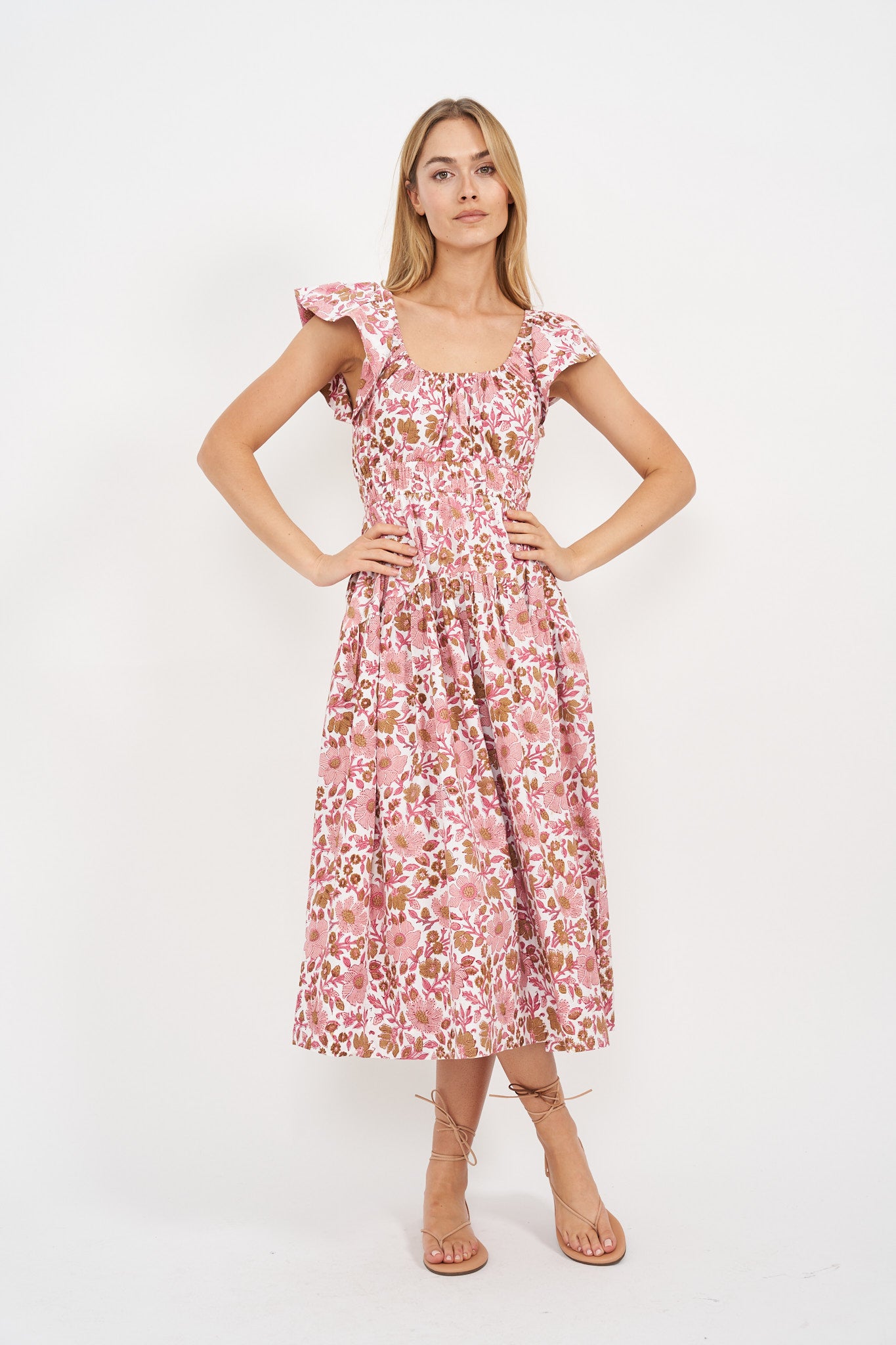 Jane Dress - Shell Orsay Floral