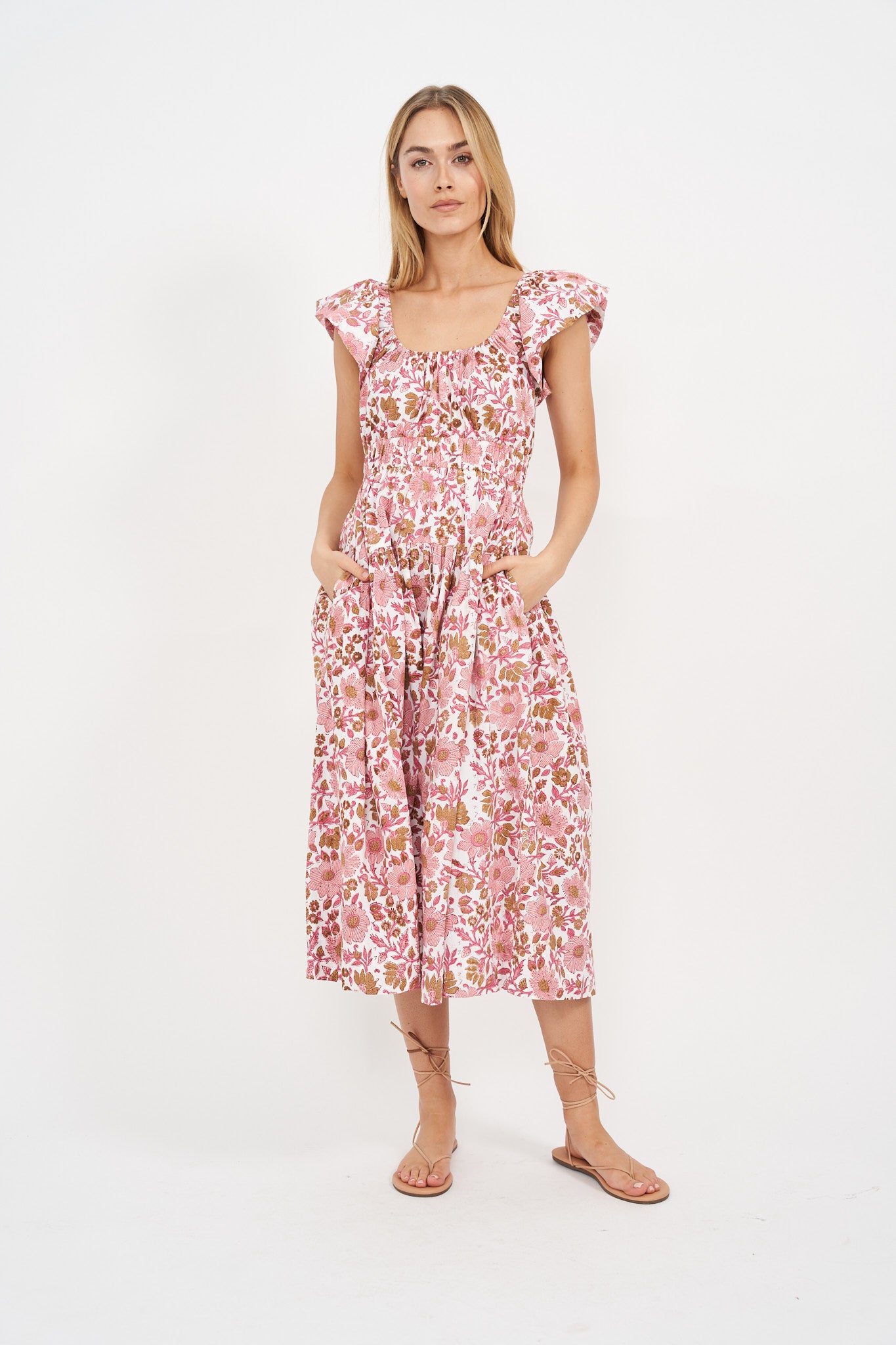 Jane Dress - Shell Orsay Floral