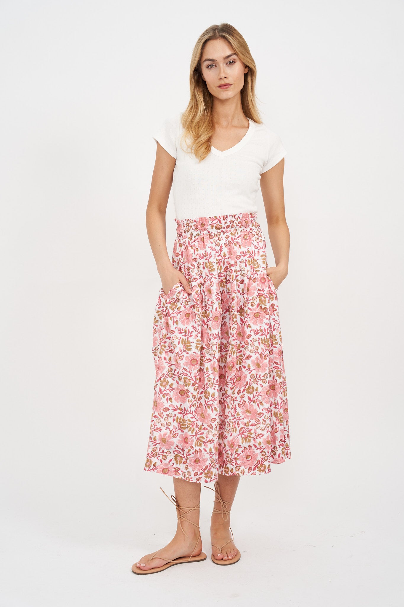 Louisa Skirt - Shell Orsay Floral