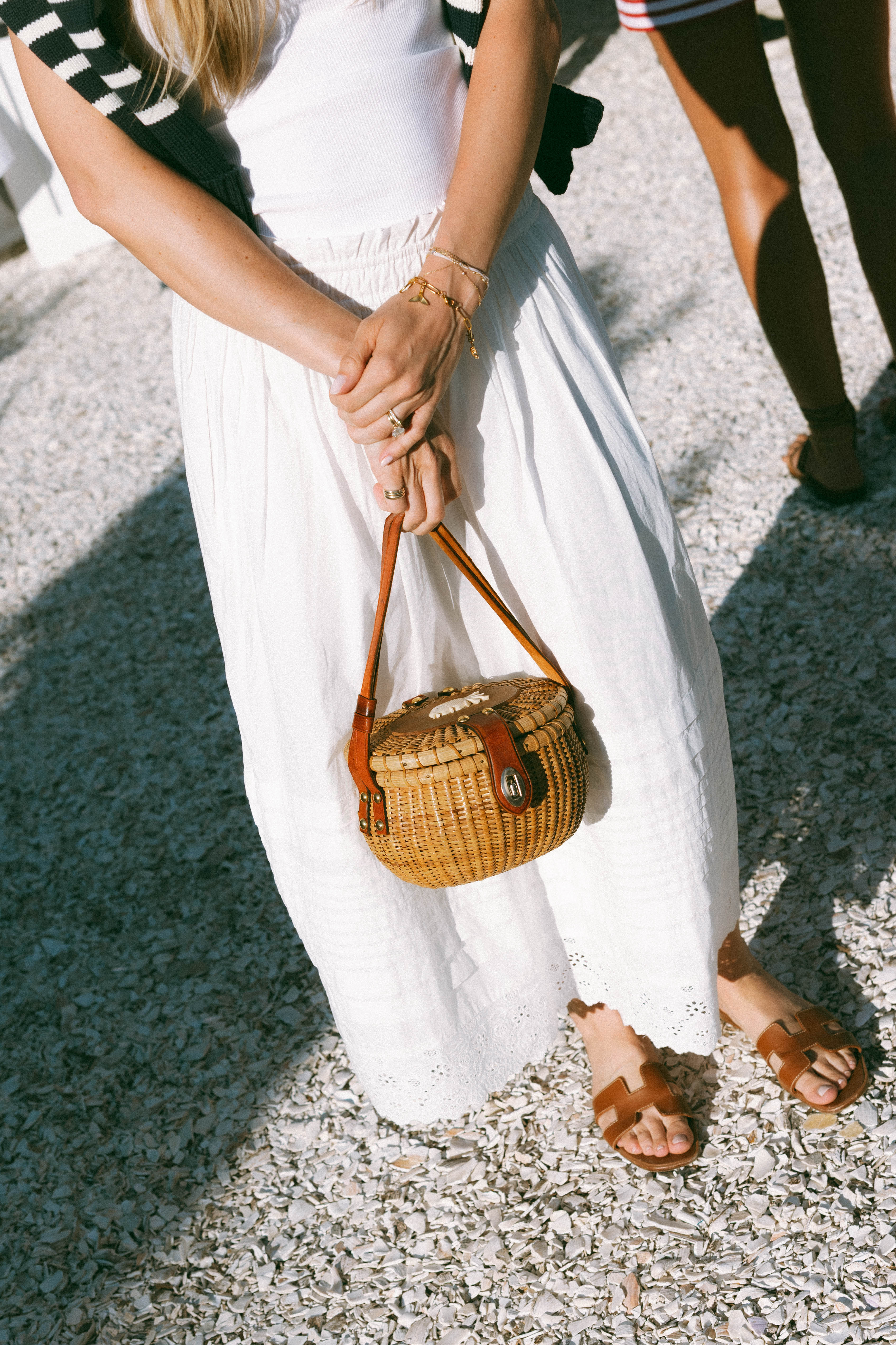 Lydia Skirt - White Schiffli – Marea by Liz Joy