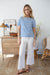 Short Sleeve Mariner - Tidal Blue/White