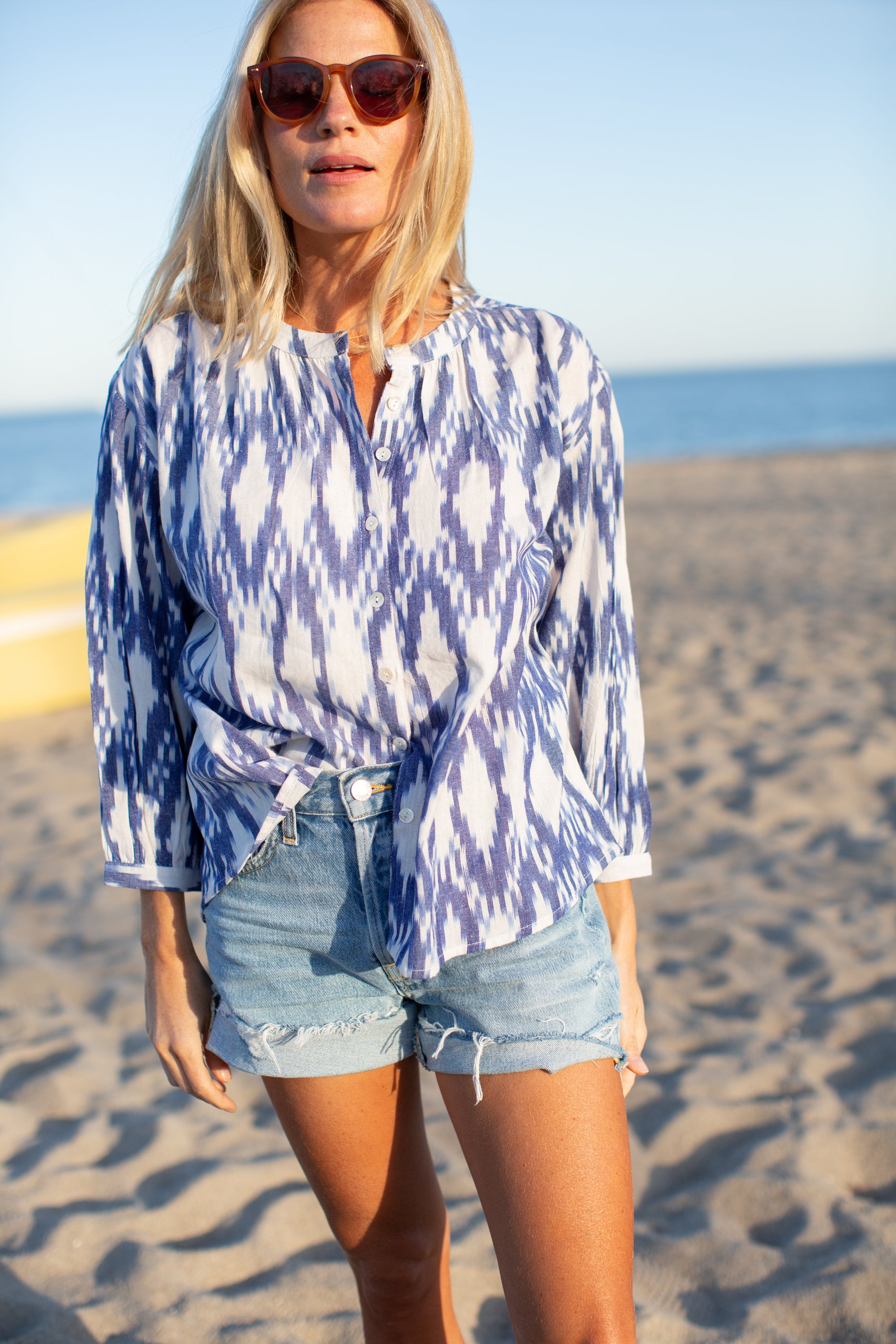 Jackie Top- Ikat