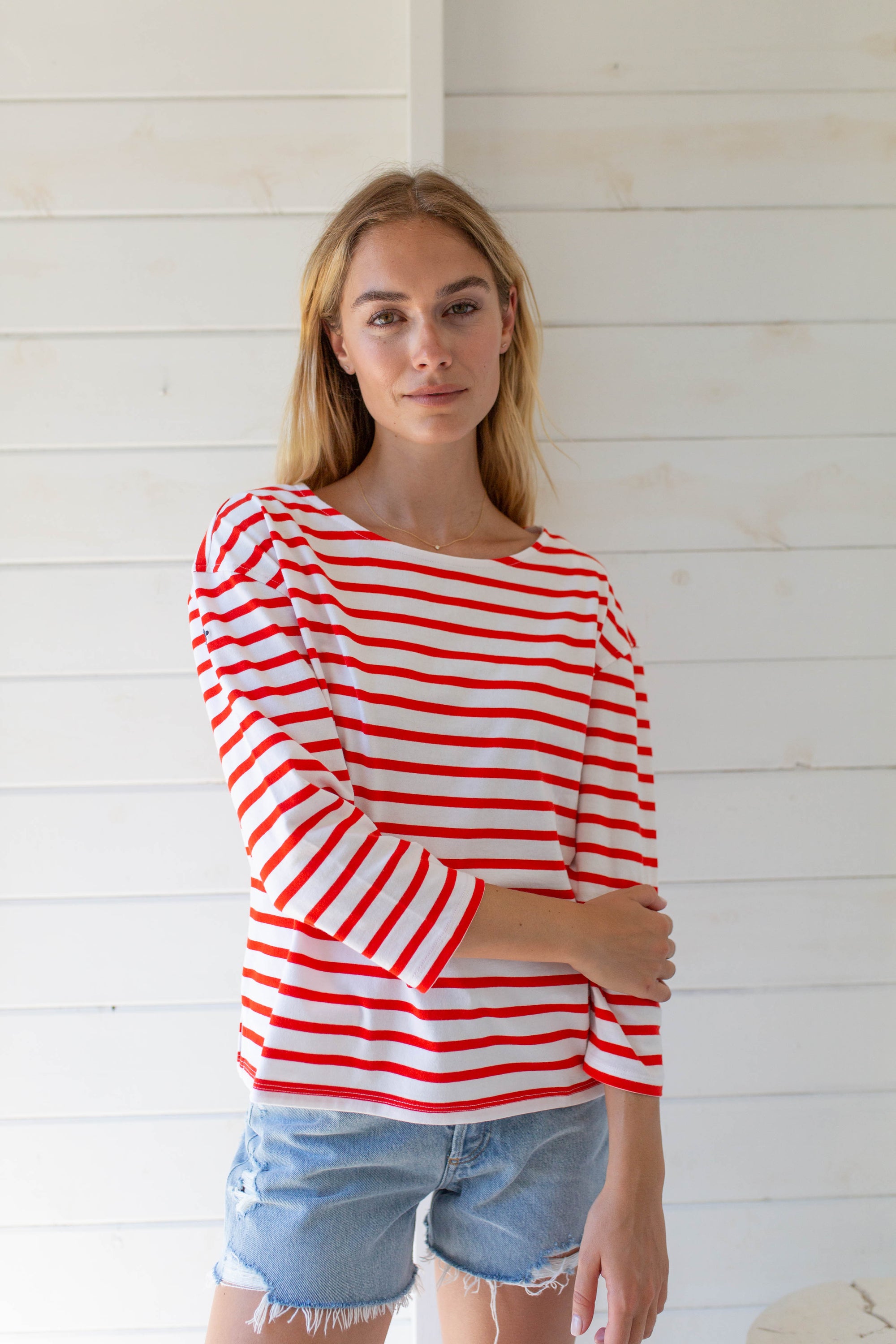 Long Sleeve Mariner - Red/White