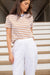 Short Sleeve Mariner - White/Cashew