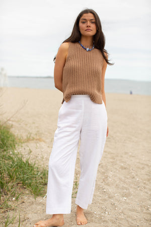 Beach Vest - Camel SALE – Marea by Liz Joy