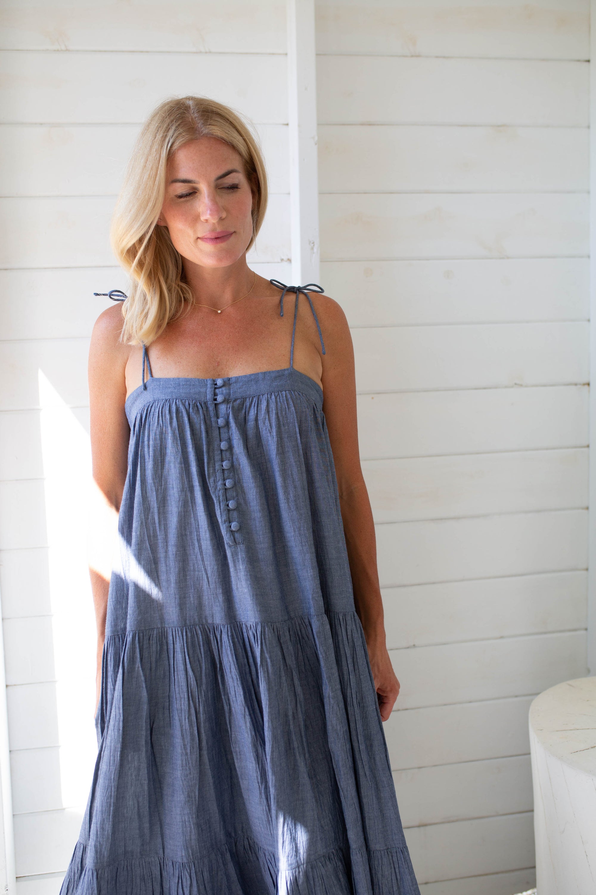 Camille Dress - Chambray