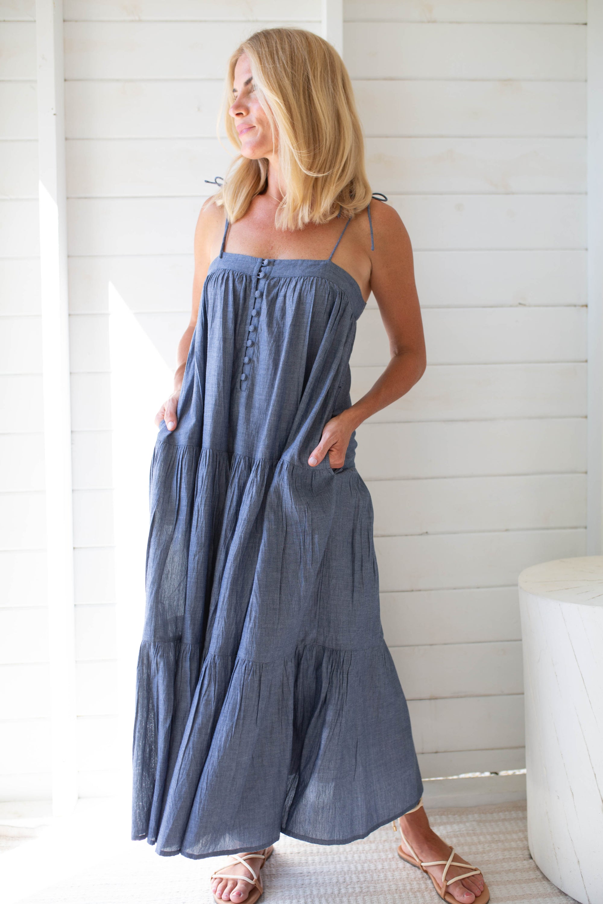 Camille Dress - Chambray