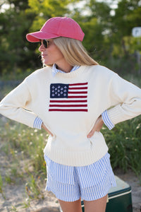 Marea Flag Sweater - Ivory