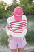 Lake Sweater - Ivory/Red Stripe